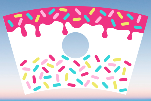 Candy Sprinkles Starbucks Cup Wrap SVG: Graphics & Print Templates