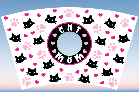 Cat Mom Mama Svg Starbucks Cup Wrap Svg