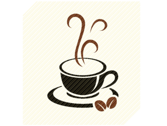 Coffee Cup Coffee Beans Tea Cup Graphic for Crafts & Graphics