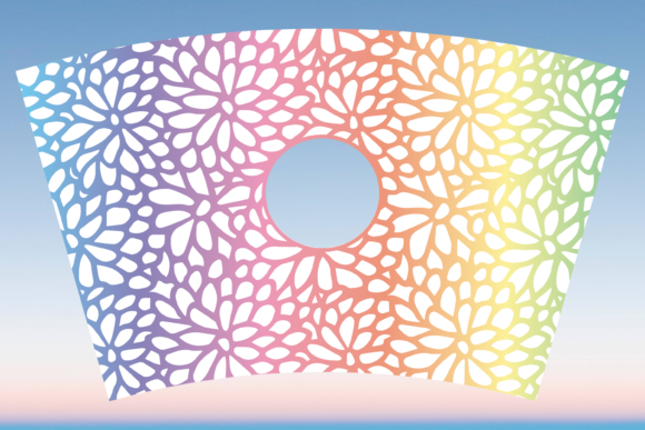 Daisies Floral Starbucks Cup Wrap Svg Graphics