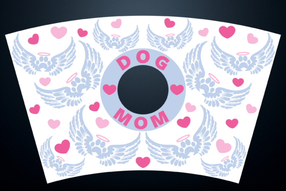 Dog Mom Mama Paws Starbucks Cup Wrap Svg Graphics