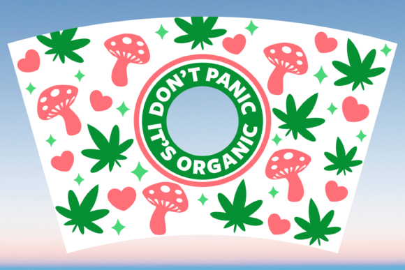 Funny Weed Mushroom Starbucks Wrap Svg Graphics