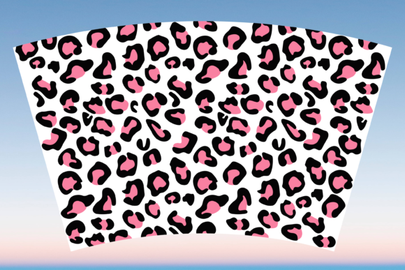 Leopard Print Starbucks Cup Wrap SVG: Graphics & Print Templates