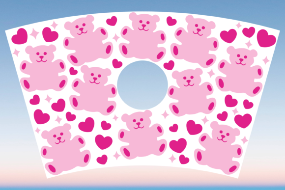 Teddy Bear Heart Valentine Starbucks Svg Graphics
