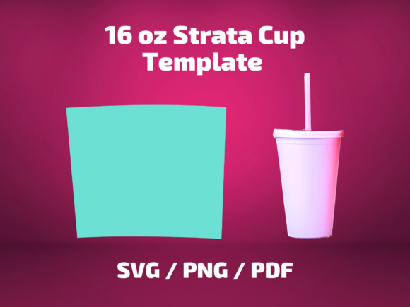 Tumbler Template 16 Oz Strata Cup: Graphics and Print Templates