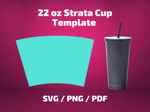 Tumbler Template 22 Oz Strata Cup: Graphics and Print Templates
