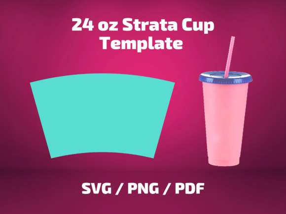 Tumbler Template 24oz Strata Cup: Graphics and Print Templates