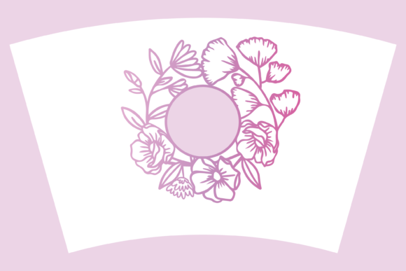 Wildflowers 24oz Venti Cup Full Wrap SVG: Graphics & Print Templates